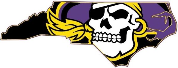 East Carolina Pirates 2014-Pres Alternate Logo 01 vinyl decal